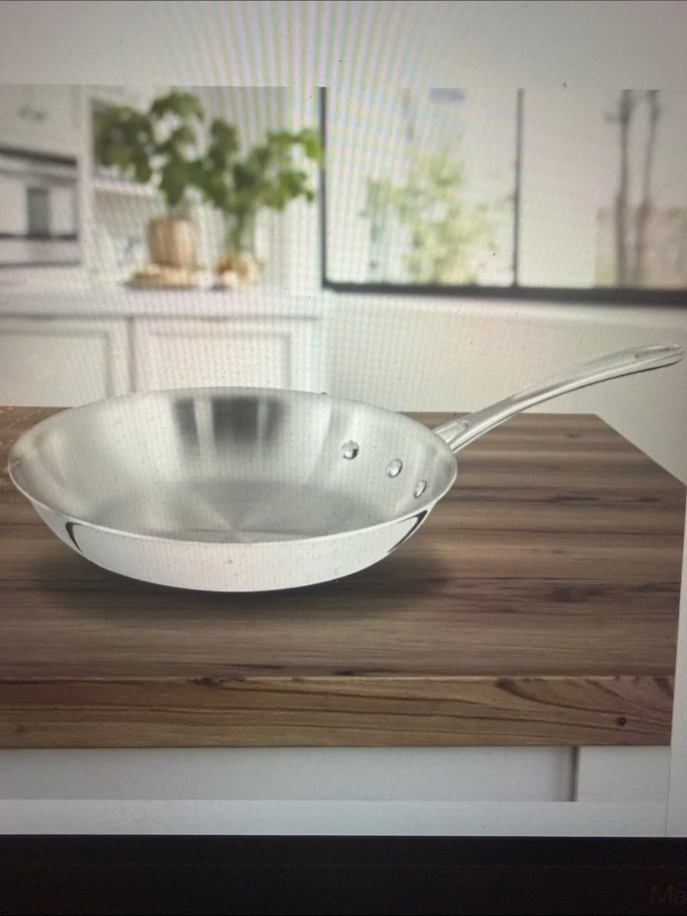 NWT Calphalon Stainless Steel Fry Pan - Silver Finish